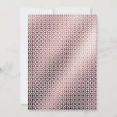 滑らかなバラ金ゴールドグラデーションブライダルシャワータイポグラフィ 招待状 (裏面)