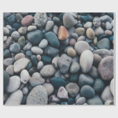 滑らかなビーチ小石 ラッピングペーパー (フラット)