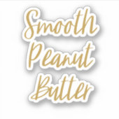 滑らかなピーナッツバター保管シール シール (正面)