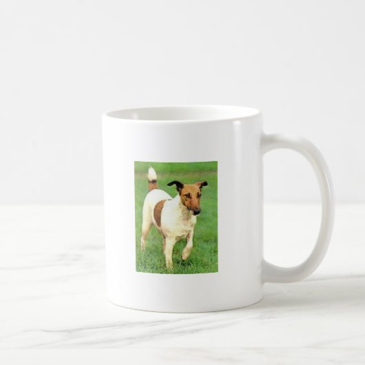 滑らかなフォックステリア犬 コーヒーマグカップ (右)