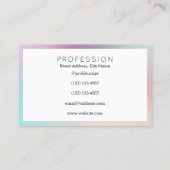 滑らかなブレンドの多彩な組合せ 名刺 (裏面)