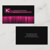 滑らかなモノグラムの名刺 名刺 (正面/裏面)