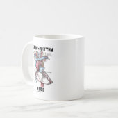 滑らかなリズムの内部(医学の解剖ハート) コーヒーマグカップ (正面左)