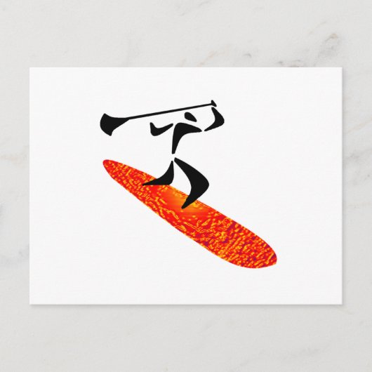 滑らかな乗り物 ポストカード (正面)