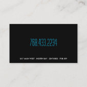 滑らかな名刺 名刺 (裏面)