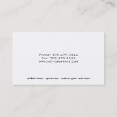 滑らかな名刺 名刺 (裏面)