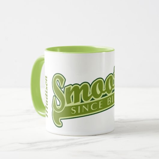 滑らかな名前をカスタムするマグ マグカップ (正面左)