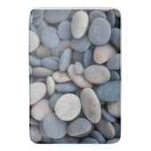 滑らかな川の石 バスマット (正面縦)