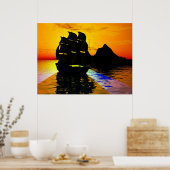 滑らかな帆走 ポスター (キッチン)