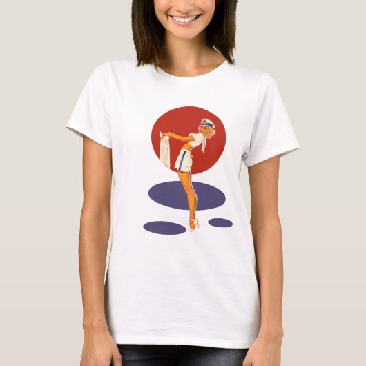 滑らかな帆走 Tシャツ (正面)