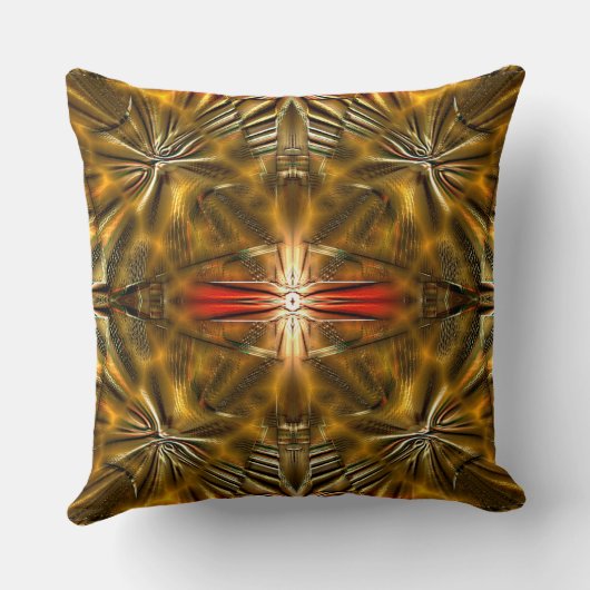 滑らかな彫り付け投薬を持つ抽象芸術の黄金の形 クッション (裏面)