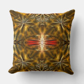 滑らかな彫り付け投薬を持つ抽象芸術の黄金の形 クッション (正面)