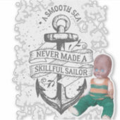 滑らかな海 – 熟練ボビー – ステッカー シール (正面)