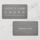 滑らかな素朴粘土効果 ロイヤリティカード (正面/裏面)