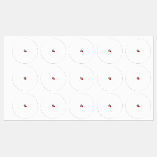 滑らかな線で作成された赤いハートはっきりした記号 ラベル (シート)