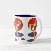 滑らかな航行 ツートーンマグカップ (正面右)