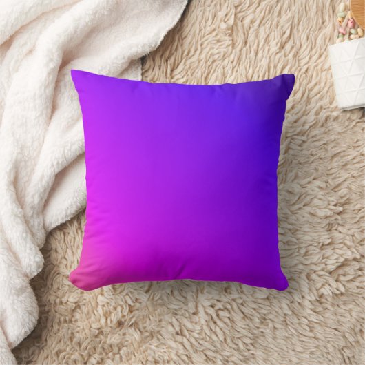 滑らかな色の切り替え紫色の枕 クッション (ブランケット)