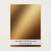 滑らかな金グラデーション箔イヤリングホルダー表示カード (裏面)