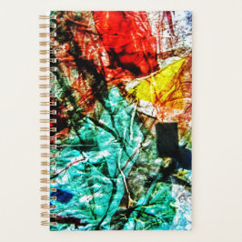 滑らかな青い抽象芸術プランナー、プラスチックのモチーフのギフト プランナー手帳