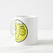 滑らかな顔コーヒーマグ コーヒーマグカップ (正面左)