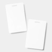 滑らかなpで作られた白い袖のクローズアップ バッジ (正面＆裏面)