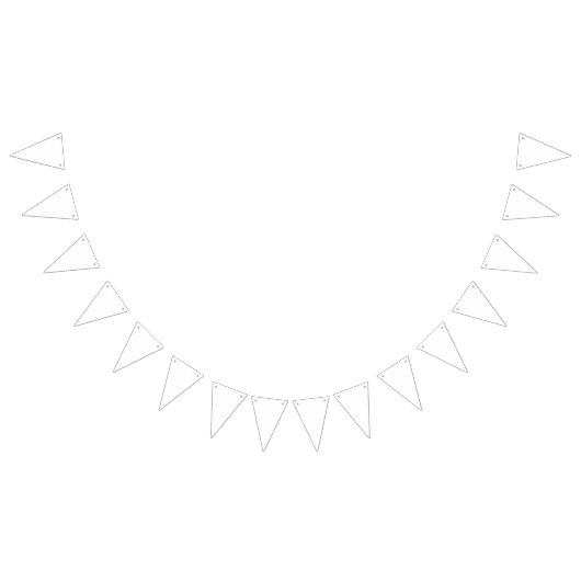 滑らかなpで作られた白い袖のクローズアップ バンティングフラッグ (全)