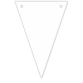 滑らかなpで作られた白い袖のクローズアップ バンティングフラッグ (第1の旗)