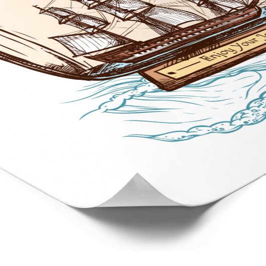 滑らかに ポスター (角)