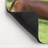 滑らか髪のミニチュアダックスフント マウスパッド (コーナー)