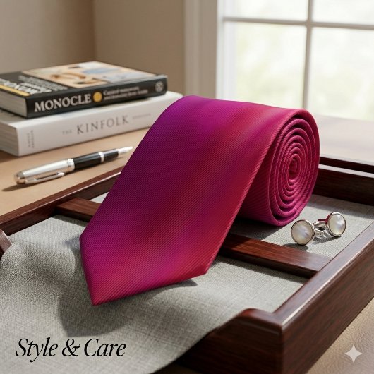 滑らユニークかな背景を持つ紫色のネックタイ ネクタイ