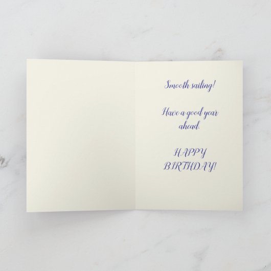 滑ら澄んか流れる天然水と穏やかな波 カード (内部)