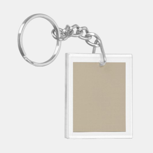滑ら無地のか均一なテートを持つ茶色の背景 キーホルダー (正面左)