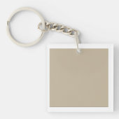 滑ら無地のか均一なテートを持つ茶色の背景 キーホルダー (正面)