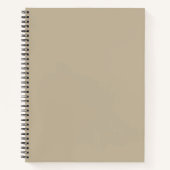 滑ら無地のか均一なテートを持つ茶色の背景 ノートブック (正面)
