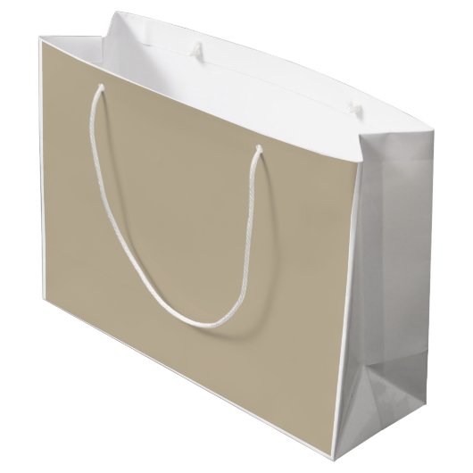 滑ら無地のか均一なテートを持つ茶色の背景 ラージペーパーバッグ (裏面アングル)