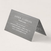 滑ら素朴か粘土効果二重ロイヤリティ 名刺 (裏面)