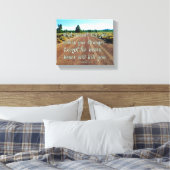 滑りやすいジョーのおもしろいことわざ砂利道の森 キャンバスプリント (インサイチュ (寝室))