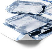 滑りやすいジョーのアイスクールウォッカ・ラム・コーラ・ウィスキー ポスター (角)