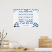 滑りやすいジョーのアイスクールウォッカ・ラム・コーラ・ウィスキー ポスター (キッチン)