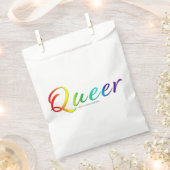 滑りやすいジョーのクィアプライドカラー、太くてお祝い フェイバーバッグ (クリップ留めされた状態)