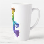 滑りやすいジョーのブラシ仕上げ金属テディベア滑らかなグラード カフェラテマグ (右)