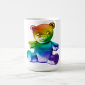 滑りやすいジョーのブラシ仕上げ金属テディベア滑らかなグラード コーヒーマグカップ (中央)