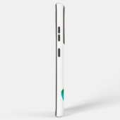 滑りやすいジョーのブラシ仕上げ金属テディベア滑らかなグラード SAMSUNG GALAXYケース (右側面)