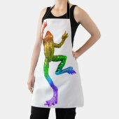 滑りやすいジョーのプライドカエルのフィギュア激しく寒さ エプロン (インサイチュ)