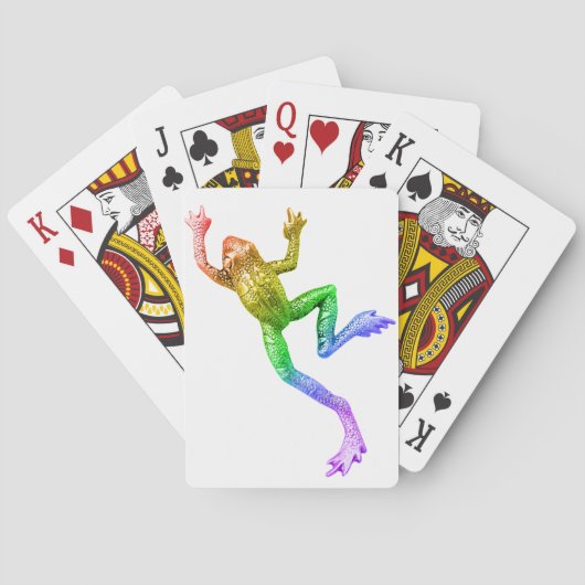 滑りやすいジョーのプライドカエルのフィギュア激しく寒さ トランプ (裏面)