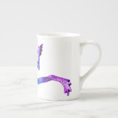 滑りやすいジョーのプライドカエルのフィギュア激しく寒さ ボーンチャイナマグカップ (右)