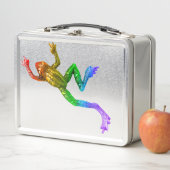 滑りやすいジョーのプライドカエルのフィギュア激しく寒さ メタルランチボックス (インサイチュ)