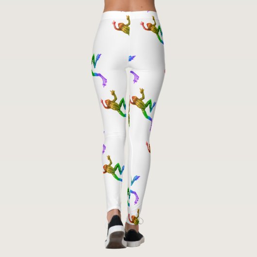 滑りやすいジョーのプライドカエルのフィギュア激しく寒さ レギンス (裏面)