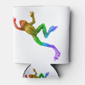 滑りやすいジョーのプライドカエルのフィギュア激しく寒さ 缶クーラー (正面)