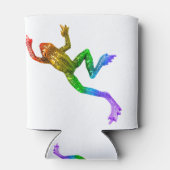 滑りやすいジョーのプライドカエルのフィギュア激しく寒さ 缶クーラー (裏面)